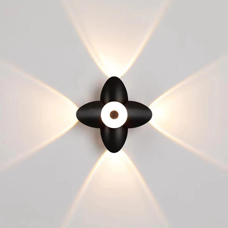 مصباح جداري LED مضيء بتصميم عصري وإبداعي من الألومنيوم 