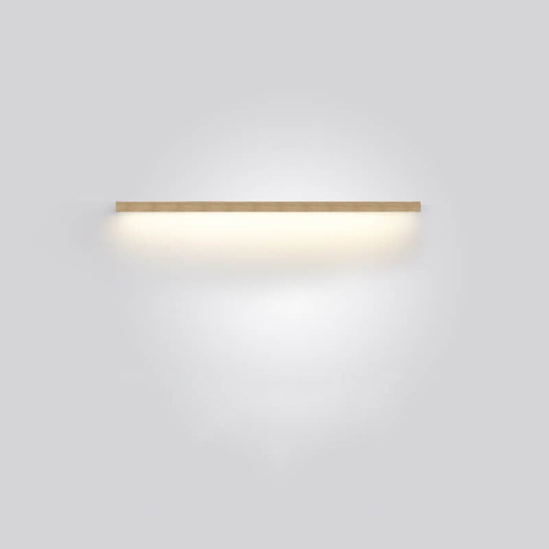 Japanese Simple Solid Wood Strip LED Wall Sconce Lamp