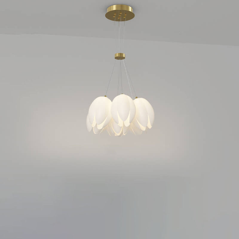 Modern Tulip Flower Shape 7/11/13 Light  Semi-Flush Mount Ceiling Light