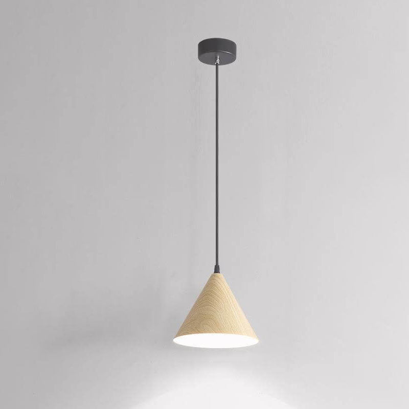 Moderne Minimalistische Wabi-Sabi Log Rundmund 1-Licht Pendelleuchte 