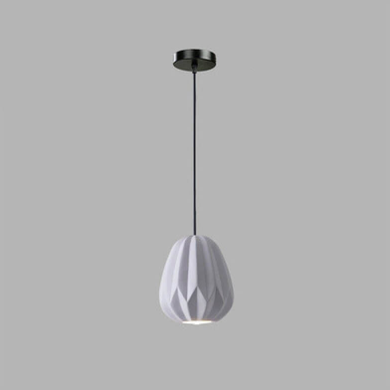 Nordic Macaron Texture Oval Resin 1-Light Pendant Light