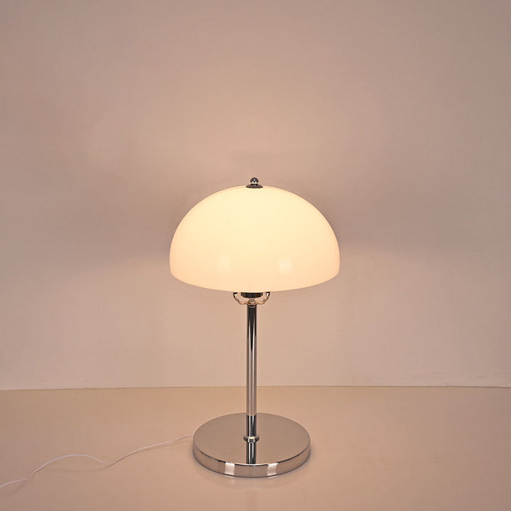 Lampe de table USB à LED en acrylique transparent en forme de dôme vintage nordique 