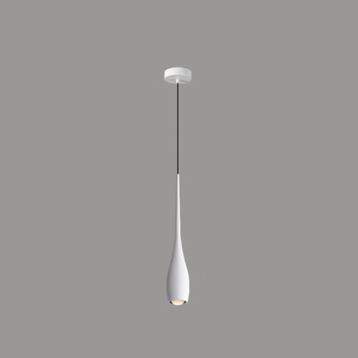ضوء قلادة LED من الألومنيوم بتصميم حديث بسيط بلون صلب أسود وأبيض 