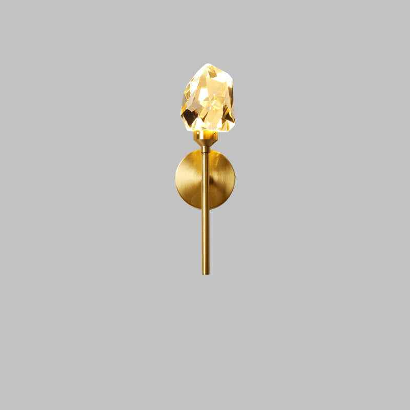 Conception de Sceptre en Cristal en Cuivre Complet Nordique 1/2-Lumière Applique Murale LED 