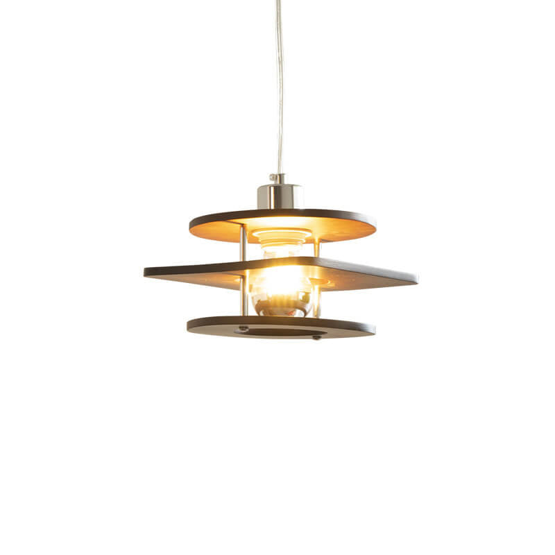 Suspension Luminaire 1 Lumière Couleur Noyer Rétro Nordique 
