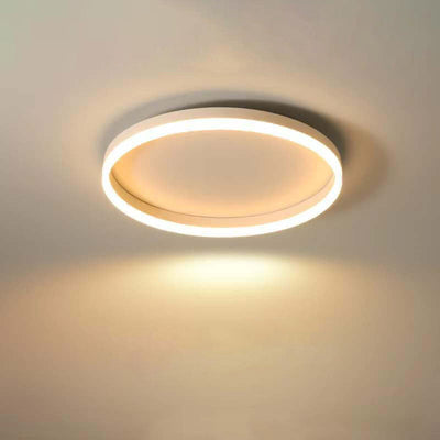 Nordic Minimalist Circle Ring Iron Acrylic LED Flush Mount Ceiling Light