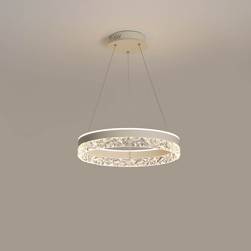 Moderner minimalistischer LED-Kronleuchter mit hohlem Design 