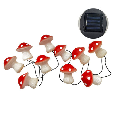 Moderne kreative Pilz-Solar-LED-im Freien wasserdichte Garten-Lichterkette 