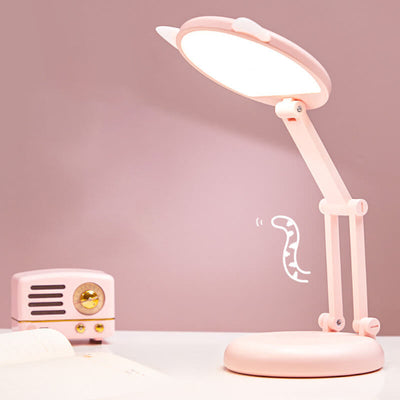 Creative Cat Ear Pink Folding LED Eye Care Desk Lamp