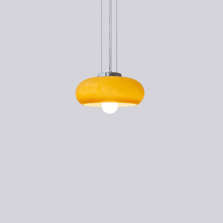 Vintage Glass Tart Iron 1-Licht Pendelleuchte 