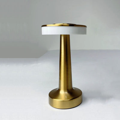 Nordic Vintage Gold Metal Column Touch LED Table Lamp
