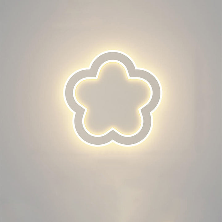 Lampe murale LED en forme créative moderne en fer et acrylique 