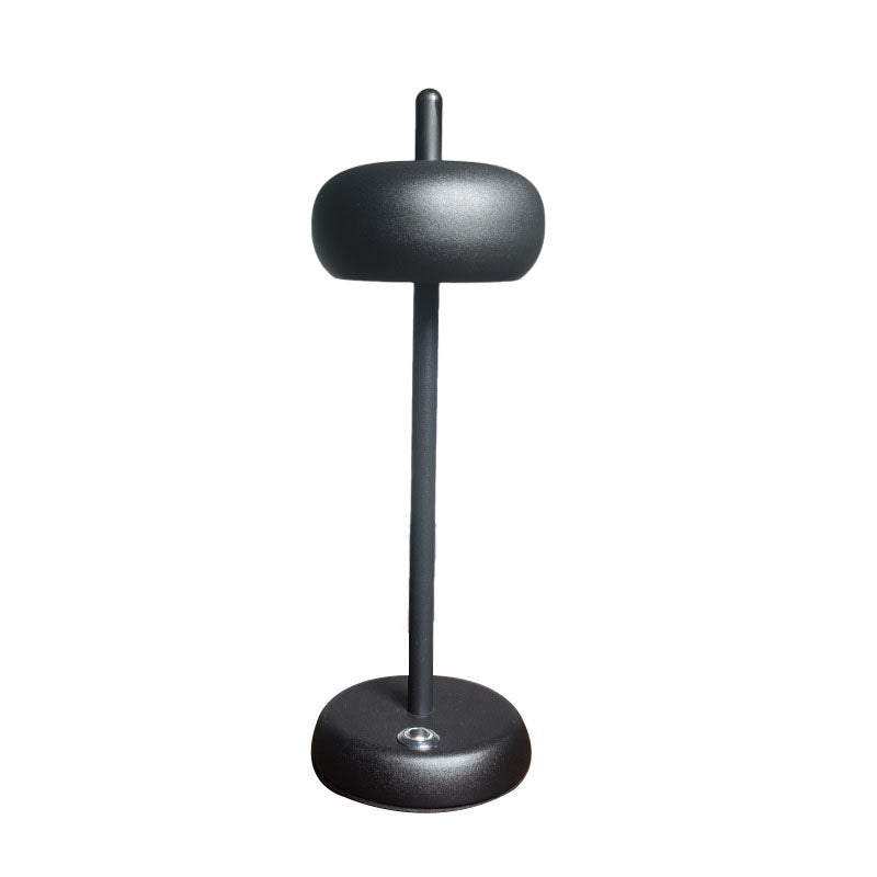 Modern Minimalist Iron Round Drum LED Touch Table Lamp For Study