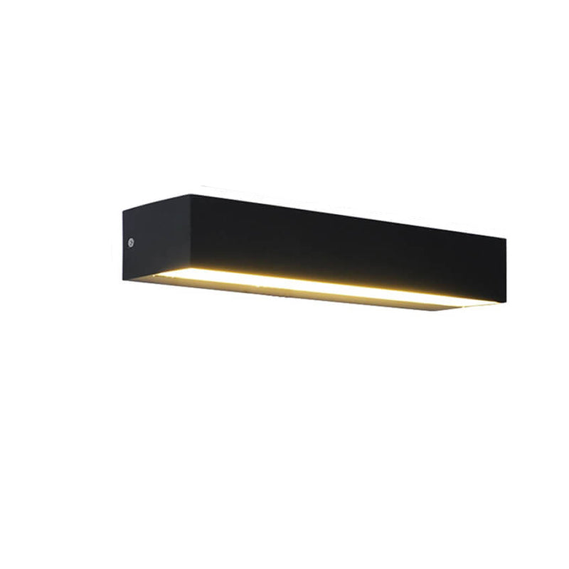 Moderne minimalistische wasserdichte Aluminium-Acryl-Outdoor-LED-Wandlampe in rechteckigem One-Line-Design 