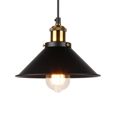 Industrial Vintage Plating Dome Pot Lid 1-Light Pendant Light