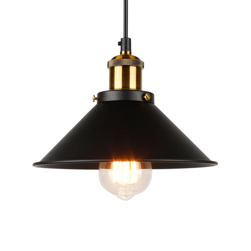 Industrial Vintage Plating Dome Pot Lid 1-Light Pendant Light
