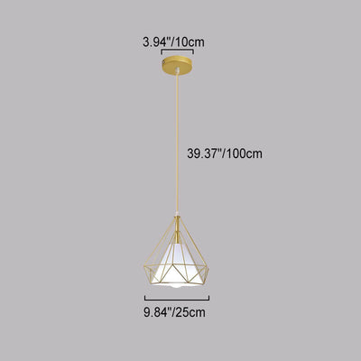 Modern Luxury Diamond Iron PVC Spotlight 1/3 Light Island Light Chandelier