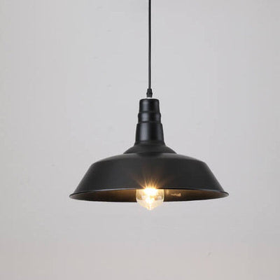 Industrial Style Retro Wrought Iron Disc-shaped 1-Light Pendant Light