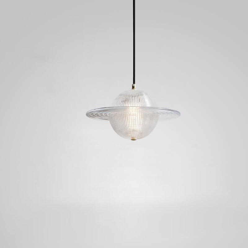 إضاءة قلادة LED بتصميم كوكب إبداعي من الزجاج الشمالي 