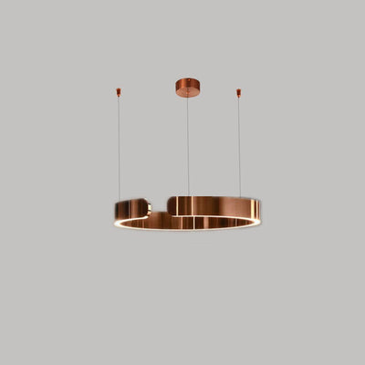 Modern Minimalist Round Stainless Steel LED Pendant Light