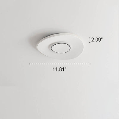 Moderne, minimalistische, quadratische, runde, ultradünne LED-Deckenleuchte für die bündige Montage 