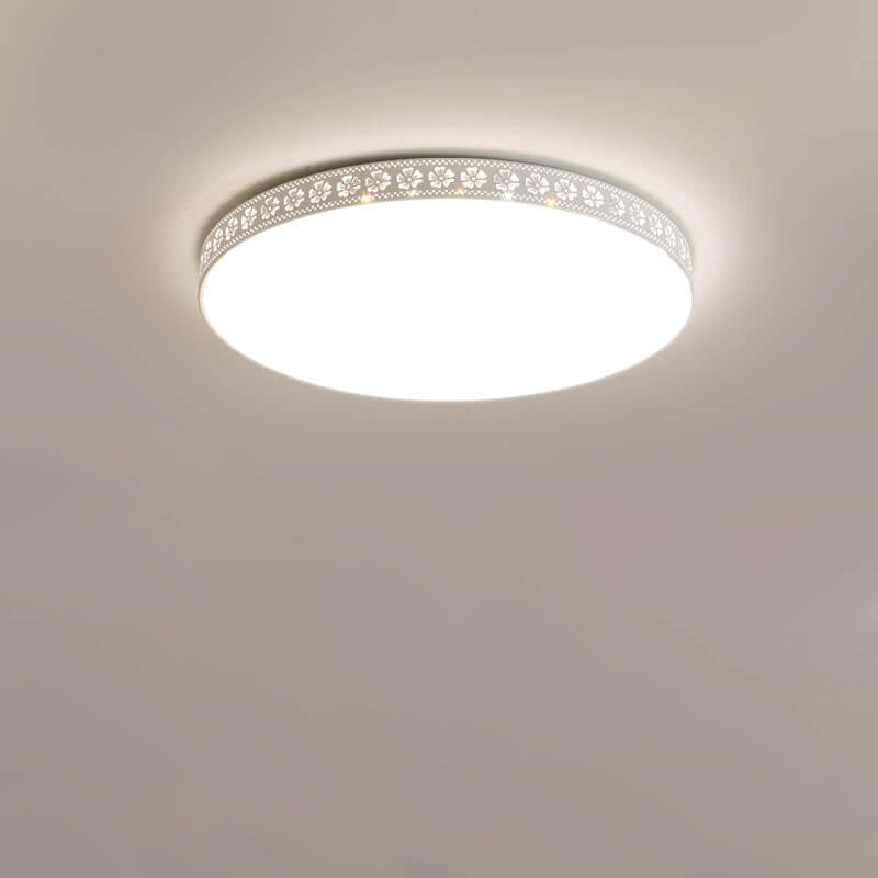 Moderna Minimalista Flor de Ciruelo Redonda LED Empotrada Luz de Techo 