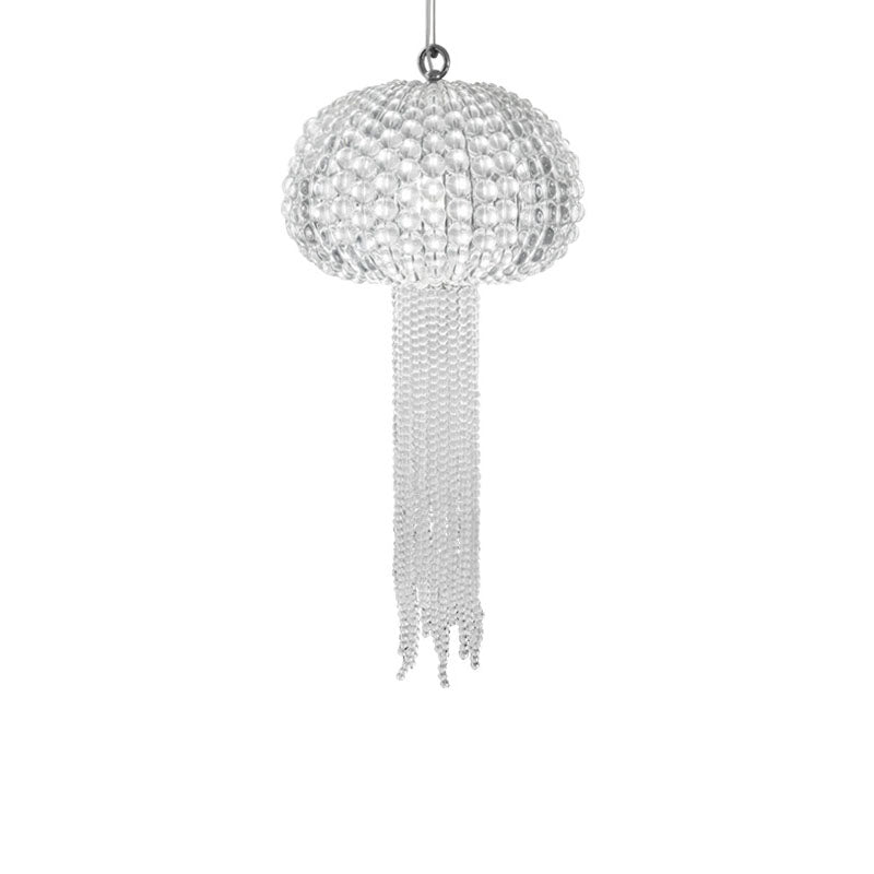 Moderne Leichte Luxus Glas Quallenform 1-Licht Pendelleuchte 