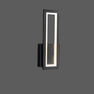 Moderne minimalistische rechteckige LED-Wandleuchte aus Acryl in Volltonfarbe 