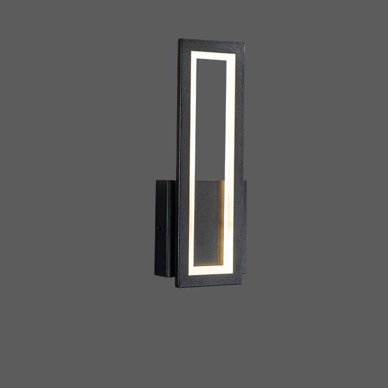 Moderne minimalistische rechteckige LED-Wandleuchte aus Acryl in Volltonfarbe 