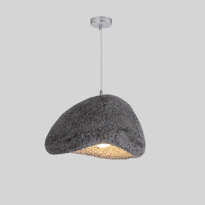 Japanese Wabi-sabi Resin Imitation Stone 1-Light Pendant Light