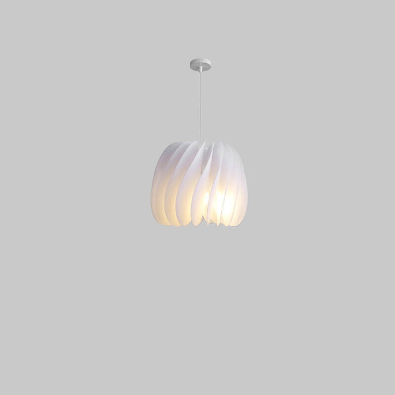 Modern Minimalist Pure White Iron Acrylic 1-Light Pendant Light