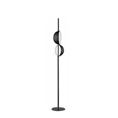 Nordic Minimalist Half Round Metal Long Pole LED Standing Floor Lamp