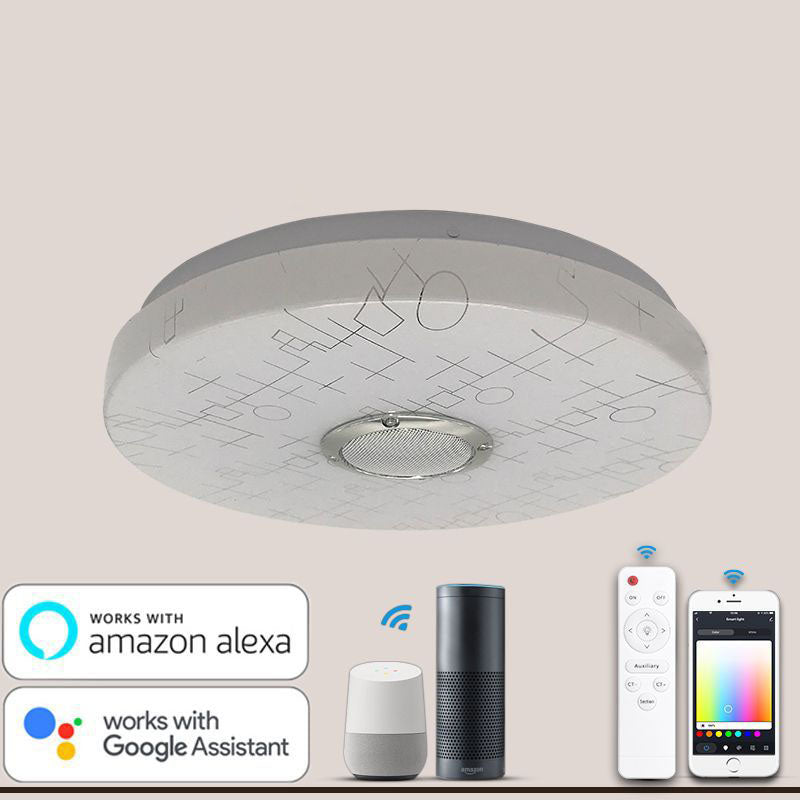 Moderne, einfache, intelligente, runde LED-Deckenleuchte mit intelligenter Steuerung 