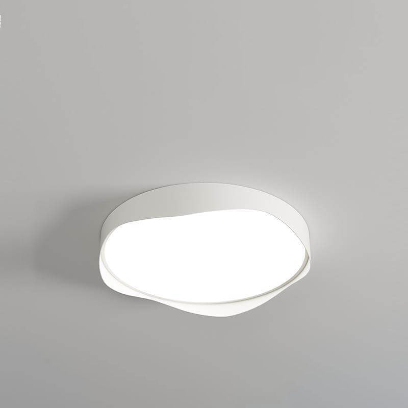 Modern Minimalist Round Curve Border Iron Acrylic LED Flush Mount Ceiling Light for Living Room