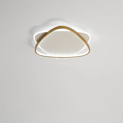 Modern Minimal Creative Triangle Iron Acrylic LED Flush Mount Light