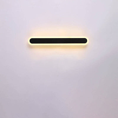 Modern Minimalist Long Bar Iron Acrylic LED Wall Sconce Lamp