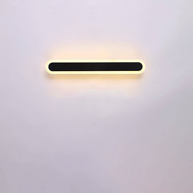 Modern Minimalist Long Bar Iron Acrylic LED Wall Sconce Lamp