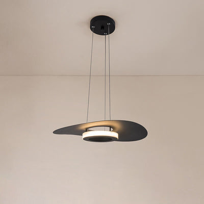 Modern Minimalist Aluminum Hat Shape LED Pendant Light