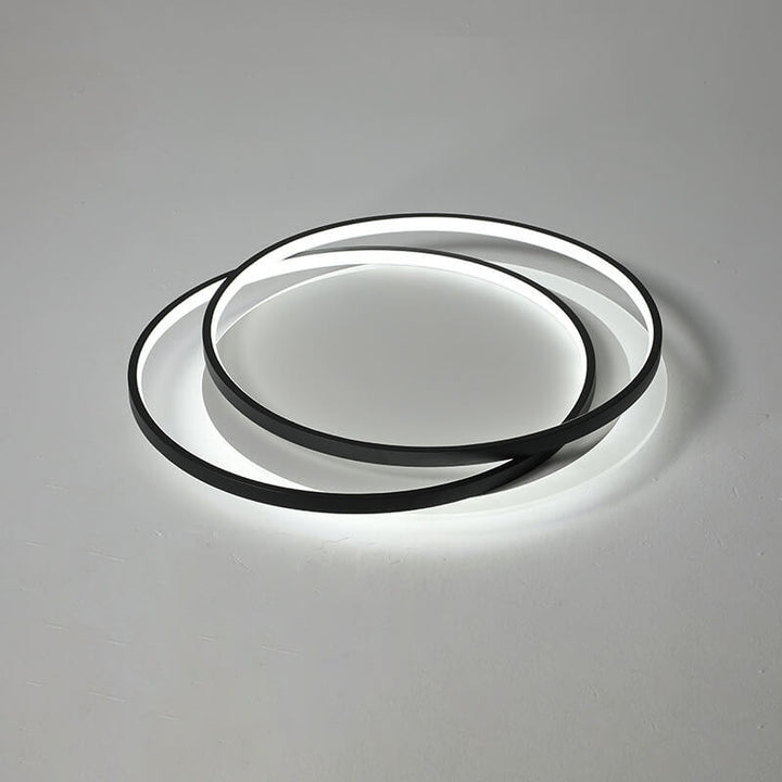 Lumière de plafond encastrée LED en aluminium circulaire de luxe nordique 