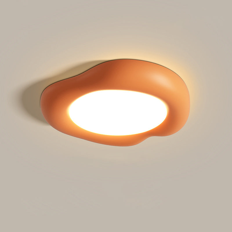 Modern Minimalist Apple Shape Solid Color LED Flush Mount Ceiling Light