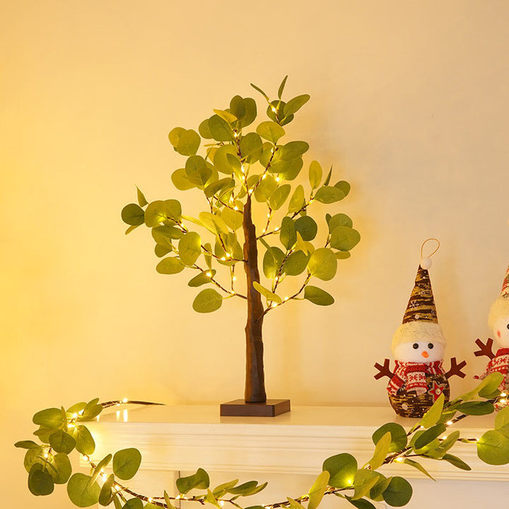 Lampe de table LED de décoration de vacances de branche d&