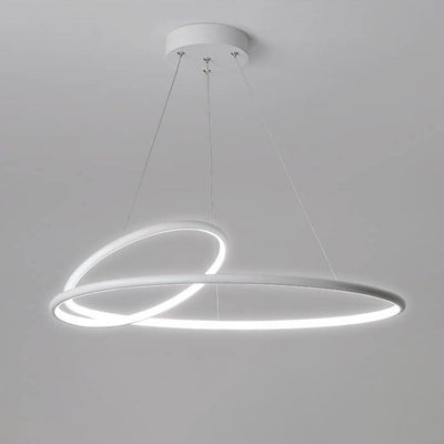 Modern Minimalist Round Iron LED Chandelier