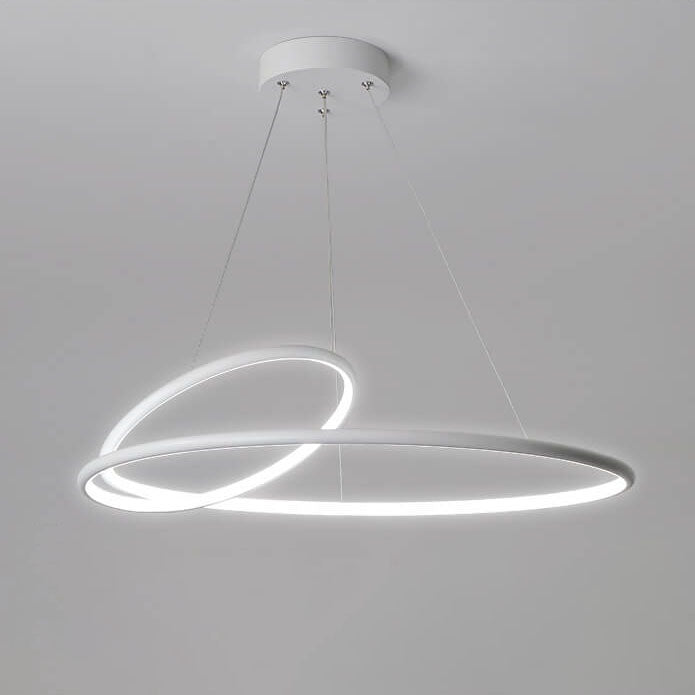 Modern Minimalist Round Iron LED Chandelier