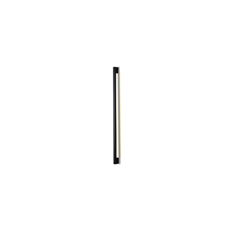 Aplique de pared LED moderno de estilo minimalista con tira larga de hierro y silicona para sala de estar 