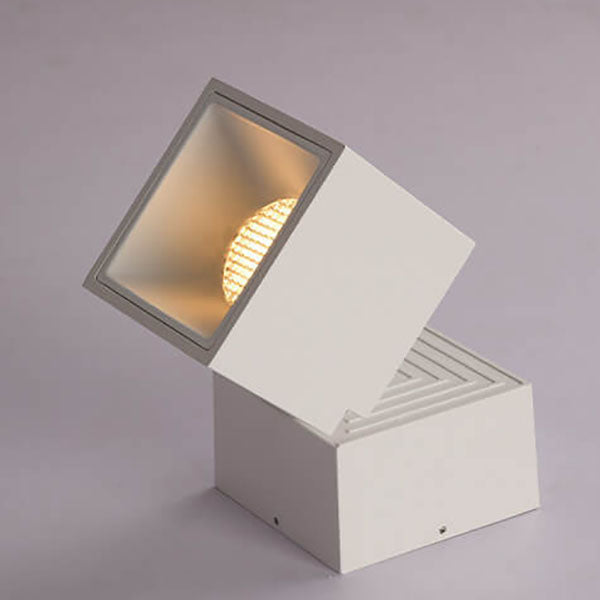 Modern Pure Black White Foldable LED Semi-Flush Mount Light