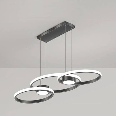 Lustre à LED de conception de combinaison de cercle minimaliste moderne 