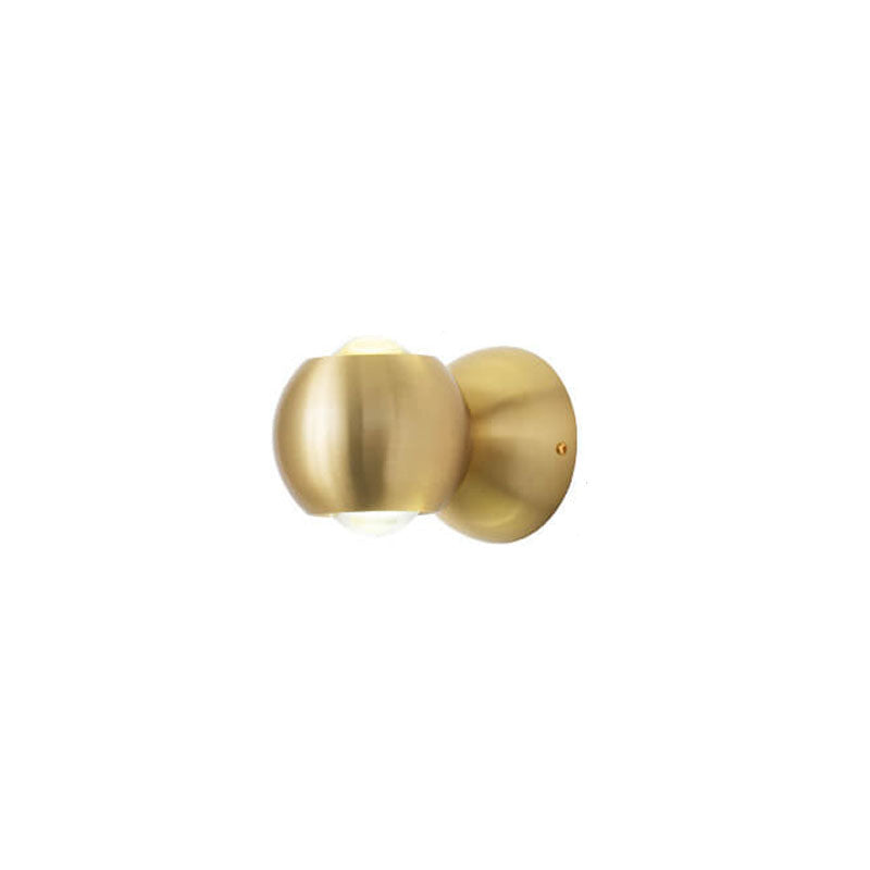 Modern Luxury Copper Cylindrical Mini LED Wall Sconce Lamp
