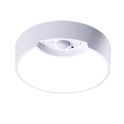 Simple Sensor White Round Acrylic LED Flush Mount Ceiling Light