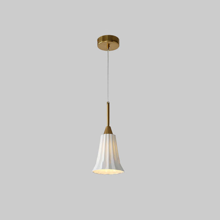 Lámpara colgante de 1 luz con textura cerámica minimalista moderna 