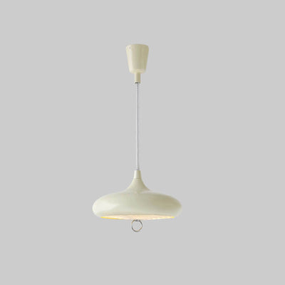 Modern Minimalist Pure White Liftable Iron Acrylic 3-Light Chandelier